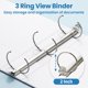 thumbnail image 3 of Binder SUNEE de 3 anillos de 2 pulgadas, 8 unidades, sin PVC, color blanco para 8.5 x 11, 3 of 7