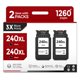 thumbnail image 1 of Cartucho de Tinta Eco Victor 240XL Negro – Pack de 2, 1 of 7