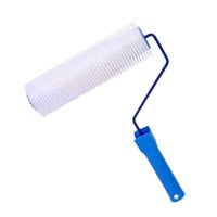 Magideal - Rodillo Con Púas Para Suelo, Regla Autonivelante, Rodillo Con Púas, Herramienta De Mano, Mango Cómodo, Práctico, Elimina La Eficiencia De Las Burbujas Punta De 28 Mm