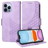 Carcasa Foxdock Iphone 13 Pro Max De Cuero Pu, Diseño Acolchado Clásico, Protección Contra Caídas Y Rayones