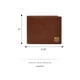 thumbnail image 3 of Cartera de piel marrón Hayes con logo Fossil, diseño plegable, diseño de escudo, 3 of 6
