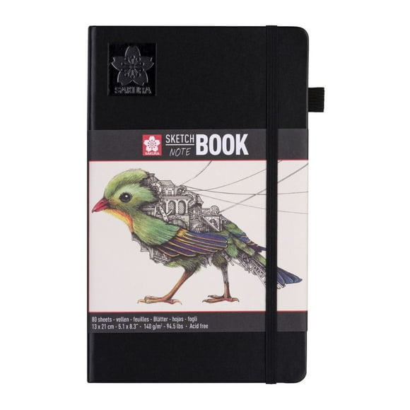 Libreta Sakura 21x13cm 140gr 80 Hojas Blanco Crema