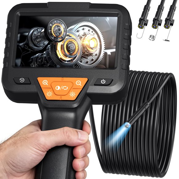 Endoscopio Yamokizy 10 m 1080 p con pantalla IPS de 4,3 "