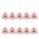 thumbnail image 5 of 10pcs colgantes huecos de madera adornos colgantes del árbol de navidad árbol blanco, 5 of 5