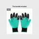 thumbnail image 1 of 1 Pair Garden Gloves With Claws, Outdoor Digging Planting Weeding Seed Latex Coating Waterproof Breathable Gardening Tools (Green), 1 of 5