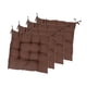 thumbnail image 5 of 4 Almohadillas Lavables Para Silla, Cuadradas, Para Comedor, Aula, Patio, Color Café, 5 of 5