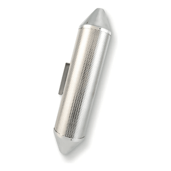 Guiro Lp Torpedo Largo Metal Lp-306a Con Raspador