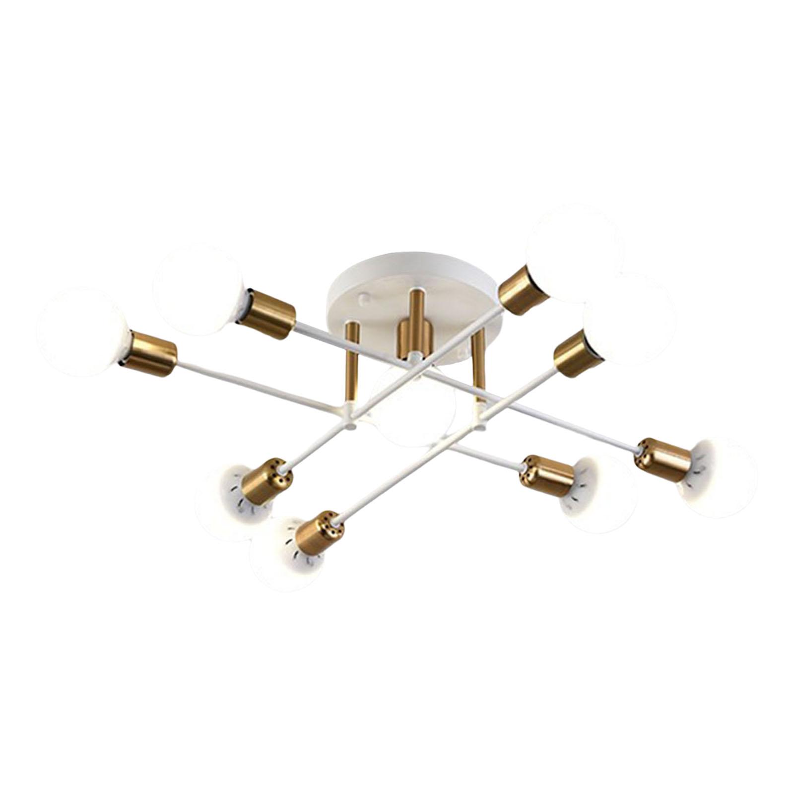 Magideal - Lámpara De Sputnik, Colgante De Techo, Dormitorio, De Montaje Empotrado , Blanco, 9 Cabezas