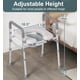 thumbnail image 4 of Asiento de inodoro elevado HOMLAND con asas, capacidad de 500 libras, 4 of 7