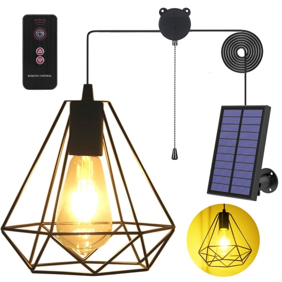 Luces colgantes solares YUMAMEI alimentadas por energía solar con control remoto