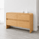 thumbnail image 2 of Cómoda "Volcán" 4 Cajones Mueble de Madera - Natural - 120x40x90 cm, 2 of 3