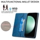 thumbnail image 4 of Funda tipo cartera con bloqueo RFID para Samsung Galaxy S26 Con tapa abatible, portatarjetas, cierre magnético, TPU y soporte Azul, 4 of 6