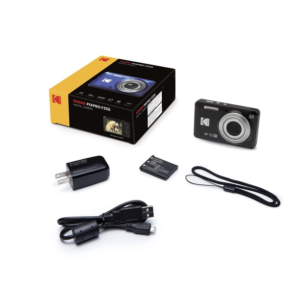 Cámara digital Kodak PIXPRO FZ55 16MP 5x Zoom 32GB Negra | Lider