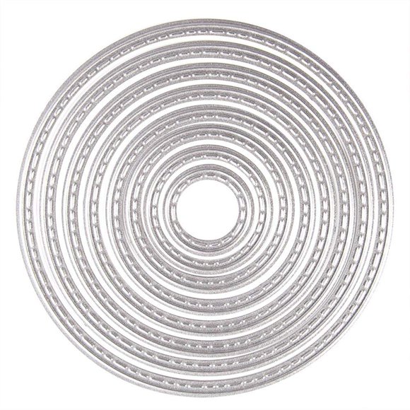 Set de troqueles y plantilla redonda para scrapbooking DIY