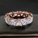 thumbnail image 2 of Elegant Triangle Zircon Ring - 18k Gold Plated Promise Ring for Women - Perfect for Evening Parties and Cocktail Parties, 2 of 5