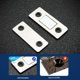 thumbnail image 2 of Capó para puerta de armario Ravinte, ultrafino, acero inoxidable, 12 unidades, 2 of 8