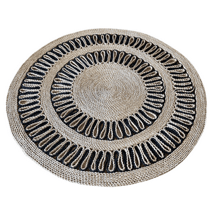 Estilodomus - Alfombra Redonda De Yute 150Cm Diseño Sol