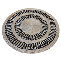 Estilodomus - Alfombra Redonda De Yute 150Cm Diseño Sol