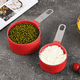 thumbnail image 4 of Tazas medidoras apilables con mango de acero inoxidable para medir ingredientes secos y líquidos, 4 of 5