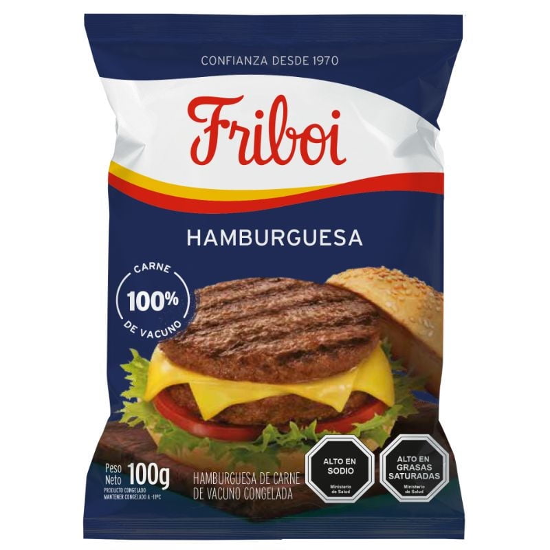 Hamburguesa De Vacuno 100 g Friboi