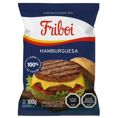 Hamburguesa De Vacuno 100 G Friboi