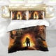 thumbnail image 5 of El Hombre del Norte Conjunto de sábanas temático, trío de piezas, cómodo y amigable con la piel, diseño único, regalo de decoración para el hogar para familiares, amigos y fans,135cm *200cm, 5 of 6