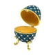 thumbnail image 1 of Caja De Baratija De Huevo De Estilo Retro Decoración Niñas Mujeres Para Pascua Año Nuevo Azul, 1 of 5