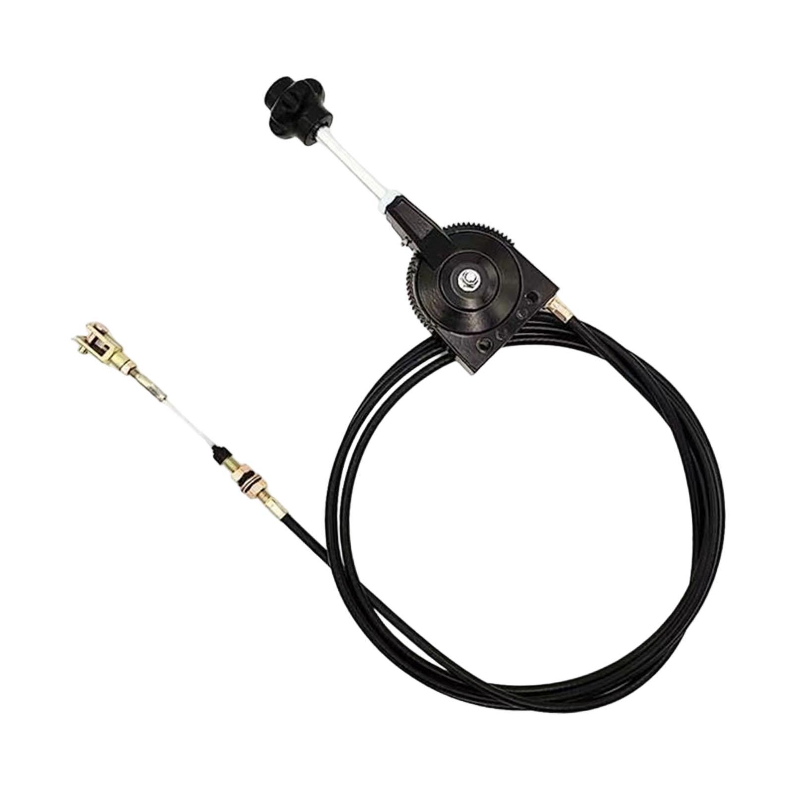 Magideal - Excavadora Cable Acelerador Manual Con Controlador Flexible Acero Instalación Rápida Y Sustitución Para Maquinaria Agrícola Construcción Reparaciones 400 Cm X 07 Cm