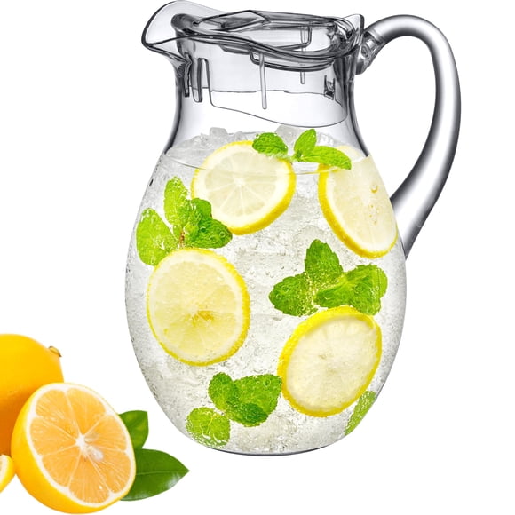 Jarra de plástico Amazing Abby Bubbly, 1,9 L, sin BPA, transparente
