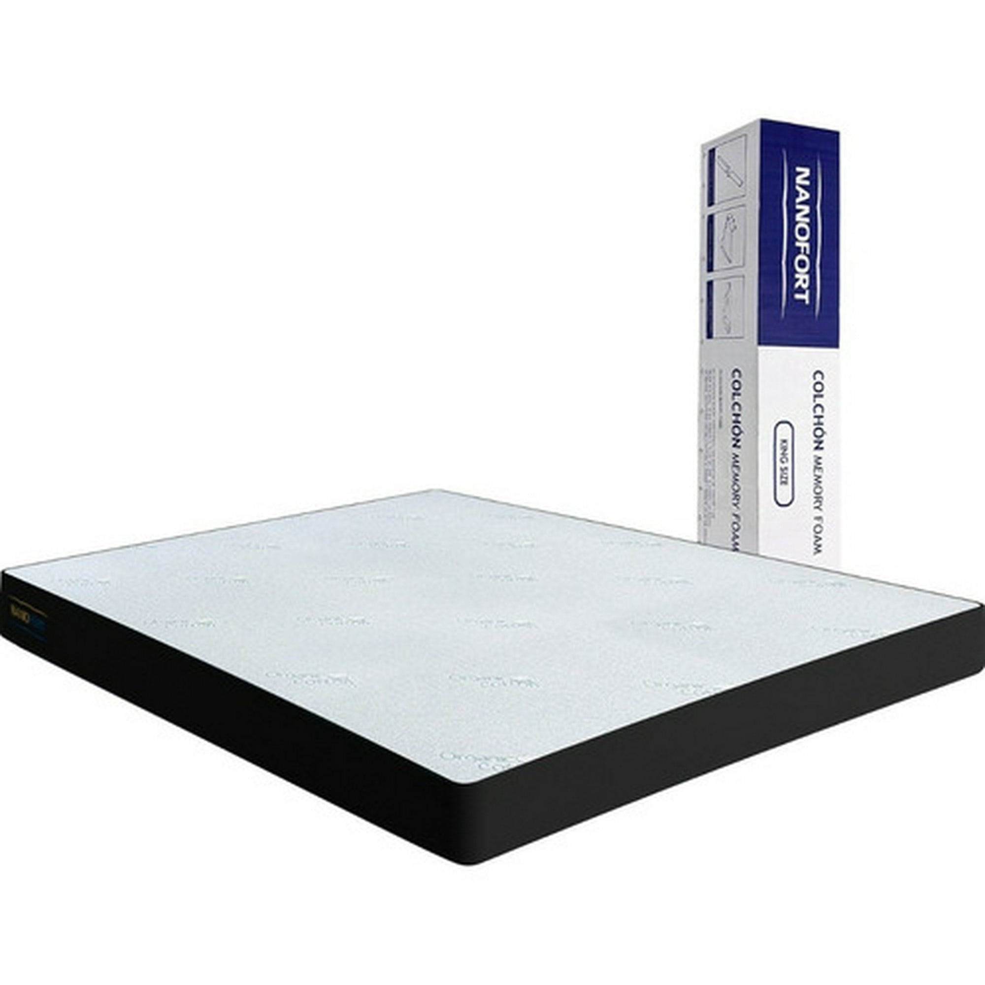 Nanofort - Colchon King Memory Foam Tricapa 201cm X 191cm X 18cm