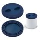 thumbnail image 1 of Uxcell Tapas para Latas de Comida para Gatos, Tapas de Latas de Comida para Perros con Toppers de Silicona con Forma de Orejas de Mascota, Un Tamaño para 3 Tamaños Estándar, (Azul Marino, 2 Piezas), 1 of 7