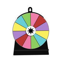 Magideal - Rueda Giratoria De Colores Acrílico Editable Con Soporte Juego De Beber Para Adultos Para Reuniones De Espectáculos Pub Tiendas 12 Ranuras