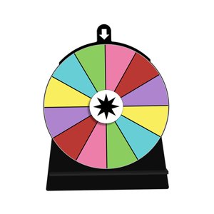 Magideal - Rueda Giratoria De Colores Acrílico Editable Con Soporte Juego De Beber Para Adultos Para Reuniones De Espectáculos Pub Tiendas 12 Ranuras