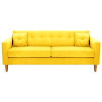 Bodevir - Sofa New Retro 3Cg Felpa 04 Amarillo