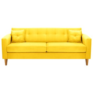 Bodevir - Sofa New Retro 3Cg Felpa 04 Amarillo