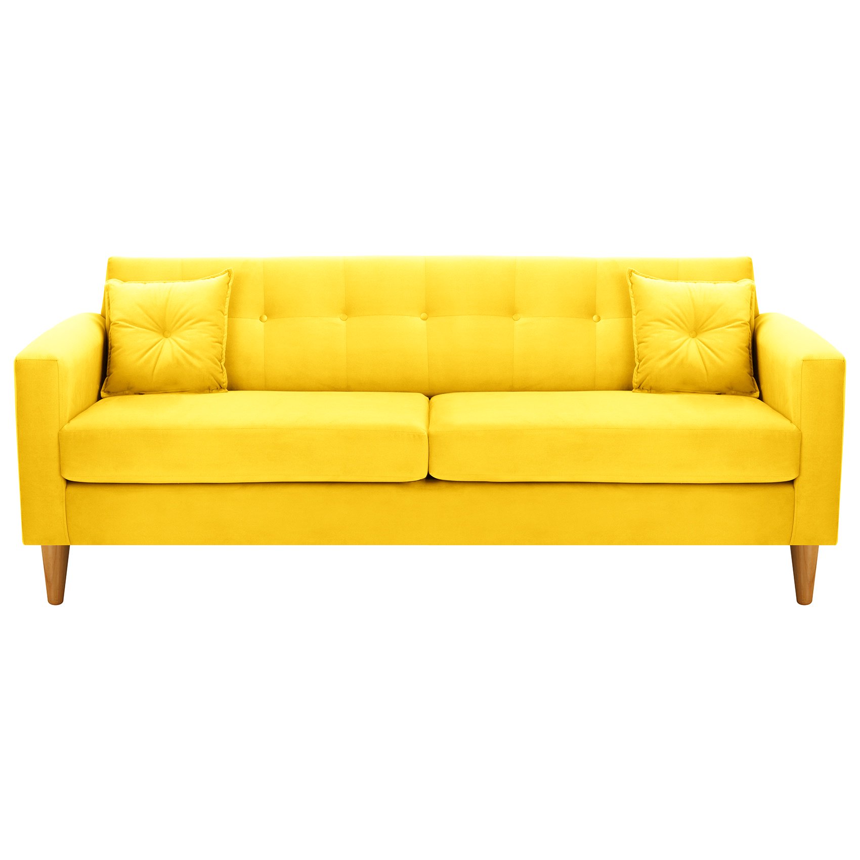 Bodevir - Sofa New Retro 3cg Felpa 04 Amarillo