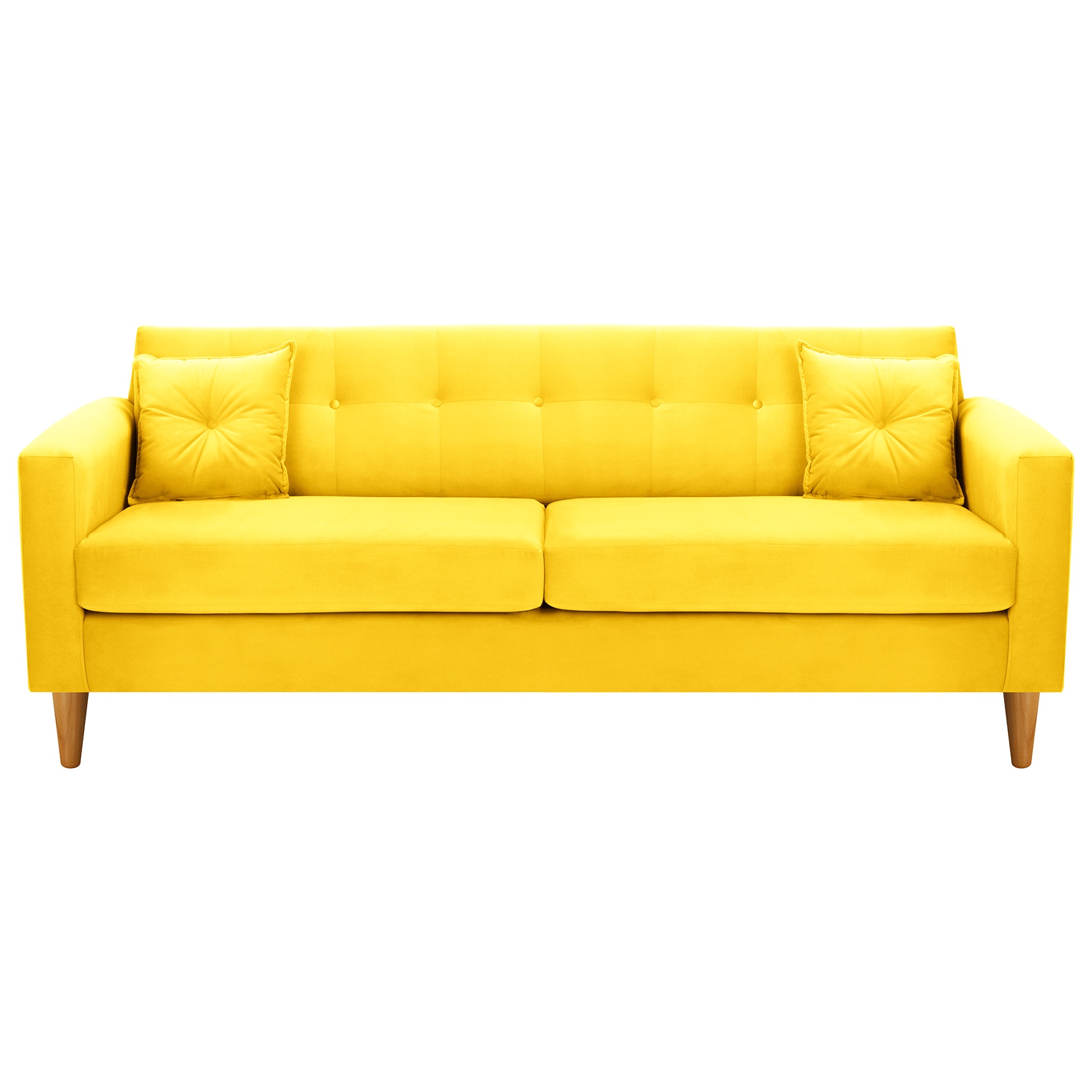 Bodevir - Sofa New Retro 3Cg Felpa 04 Amarillo