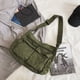 thumbnail image 4 of Bolso bandolera de lona, bolso tote de lona, bolso bandolera tipo hobo con múltiples bolsillos, bolso tote de lona para mujer y hombre., 4 of 6