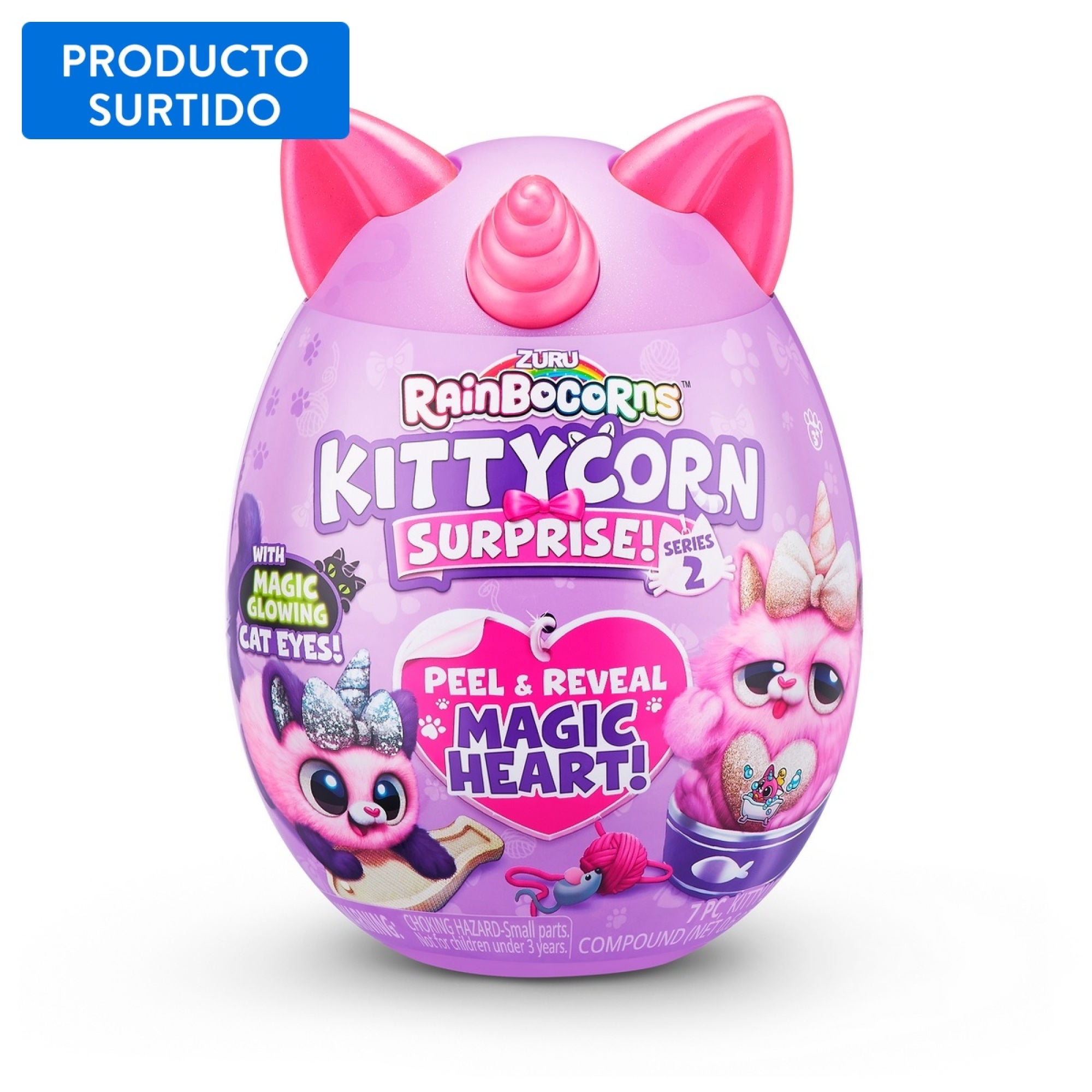 Peluche Huevo Sorpresa Kittycorn Rainbocorns, Producto Surtido 1 Un