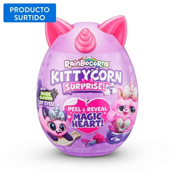 Peluche Huevo Sorpresa Kittycorn Rainbocorns, producto surtido 1 un