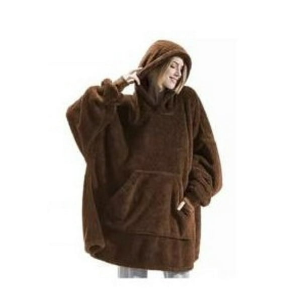 Polerones Felpa Con Capucha Manta Polar Bata Frazada Invierno