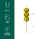 thumbnail image 2 of Vela Fred & Friends Forma de Aceituna, juego de 6, 5 cm, 2 of 6