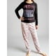 thumbnail image 1 of Pijama Mujer Algodón Retro Music negro L, 1 of 6