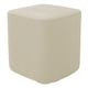 thumbnail image 4 of Reposapiés Cuadrado Cubiertas Otomanas Reposapiés Decorativo Funda Blanca Leche, 4 of 5