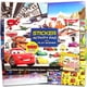 thumbnail image 1 of Paquete de pegatinas y libro de actividades Disney Cars para niños, 1 of 1