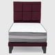 thumbnail image 3 of Cama Europea Valencia P + Respaldo Atenas 1 PL Felpa Burdeo, 3 of 6