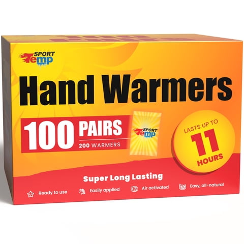 Sport Temp - Calentadores Deportivos De Hasta 11 Horas De Calor (100 Pares)