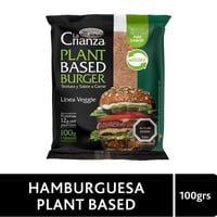 Hamburguesa Vegetal Plant Based 100 Gr La Crianza