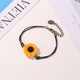 thumbnail image 4 of Cute Resin Daisy Bracelet with Leather Rope - Perfect for Students and Girls - Vintage Sunflower Design, 4 of 4