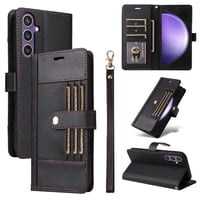 Foxdock Funda Tipo Cartera Para Samsung Galaxy A25 5G – Cubierta De Cuero Pu Con Múltiples Ranuras, Bolsillo Para Efectivo Y Correa De Muñeca